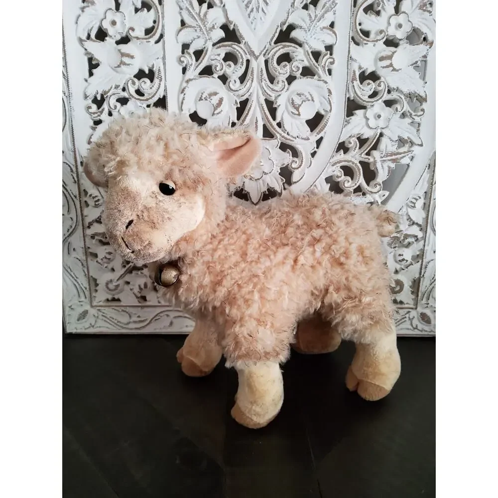 Set of Plush Sheep Decor Soft Farmhouse Style Animals